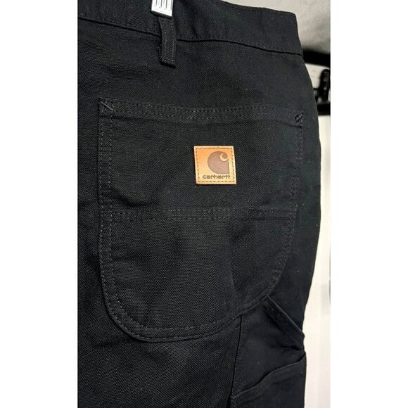Carhartt Mens Black Duck Work Dungaree Loose Original Fit Denim Pants 40x34 New - Picture 5 of 8